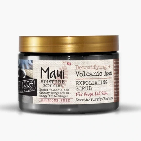 Maui Body Care Retired Detoxifying + Volcanic Ash Body Exfoliating Scrub 12 oz. - Picture 1 of 4